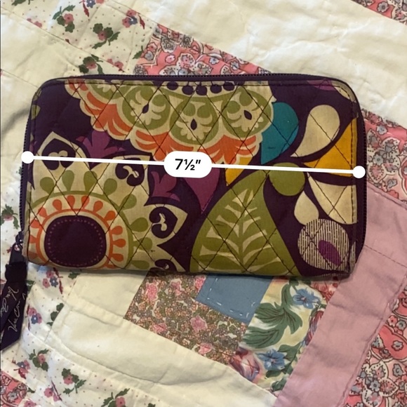 (Vera Bradley) Plum Crazy Accordion Wallet - Picture 9 of 9